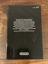 Health and Safety Precautions Booklet Nintendo Wii Instruction Manual Only