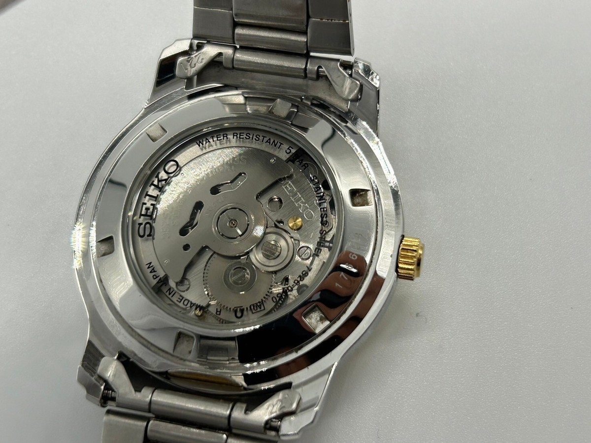 SEIKO 5 7S26-04S0 Automatic winding White dial gold x silver from