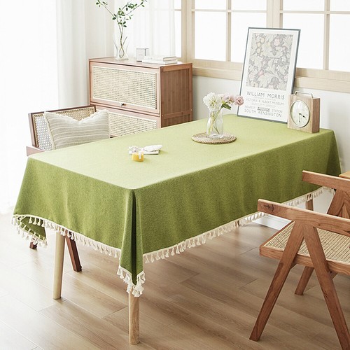 Tablecloth Rectangular Dining Table Cloth Home Decor Tassel Lace Tablecloth - Picture 15 of 16