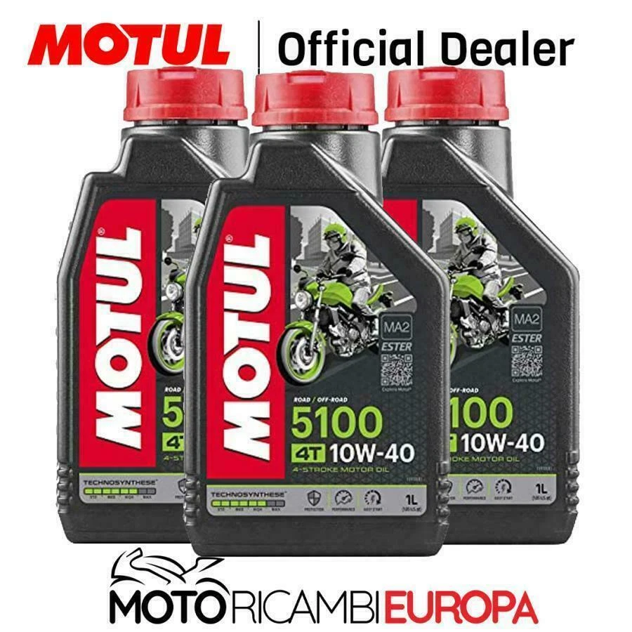 KIT TAGLIANDO MOTUL 5100 HONDA TRANSALP 650 2000-2007 OLIO FILTRO CANDELE - Immagine 2 di 4