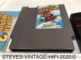 Super Mario Bros. 2 Nintendo NES (PAL) Cartridge + Manual NES-ME-UKV-2 L@@K RARE