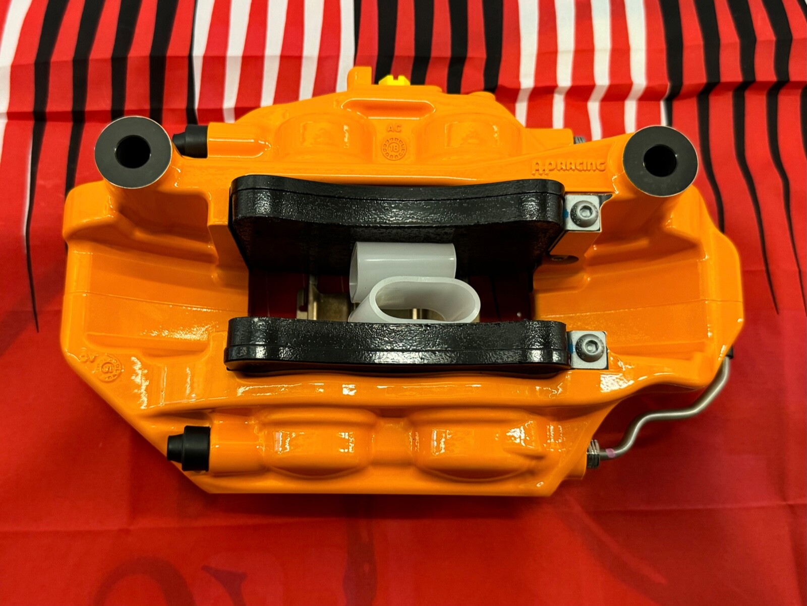 Mclaren 765LT SENNA TRACK Brake Calipers with Pads Set of Four in Gloss Orange