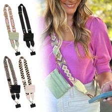 Phone Strap with Zippered Pouch,Cross Body Phone String with Zipper Wallet JQ