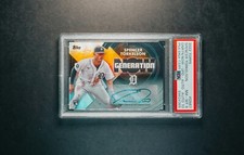 SPENCER TORKELSON RC 2022 Topps Update Generation Now Auto 03/10 PSA 8 Auto 10