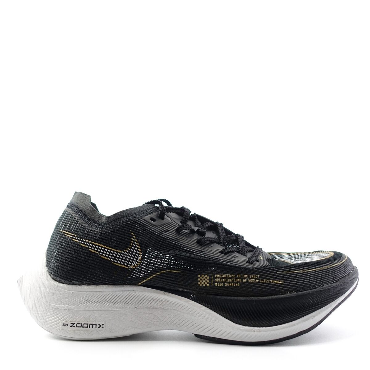 Nike ZoomX Vaporfly Next% 2 Black Gold White Running CU4111 Nike ZoomX Vaporfly Next% 2 Black Gold White Running CU4111