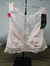 Maidenform Women's Size Medium Lace-T-Back Bralette DM1126 Pink Pirouet NWT