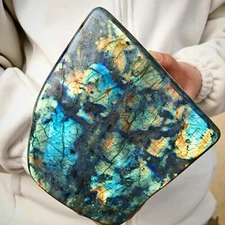 7.81LB Natural Labrador moonstone quartz free form mineral specimen 3.55kg