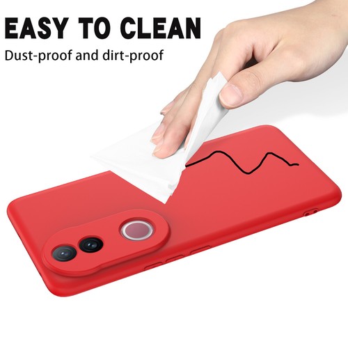Funda protectora trasera de silicona líquida suave de lujo para ViVO V50 5G - Imagen 9 de 33