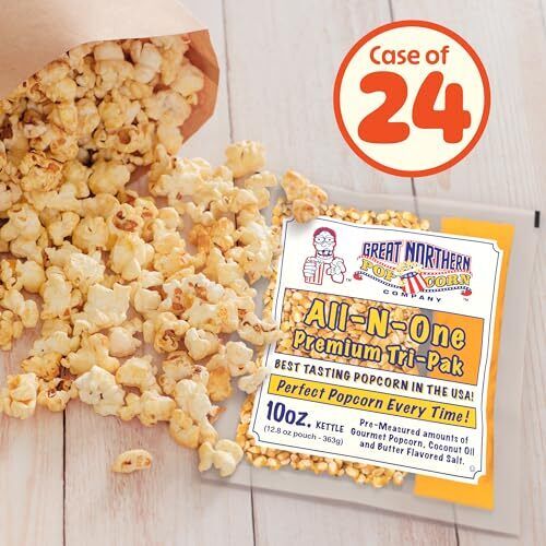 10oz Popcorn Machine Popcorn Packets - All-in-One Movie Theater Style Popcorn... - Picture 8 of 8