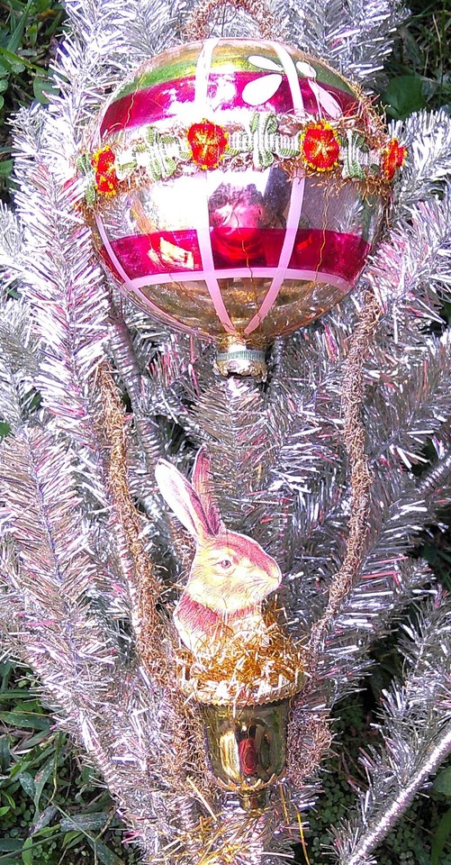 Bethany Lowe Dresden Star Christmas Easter Glass Balloon Ornament Box