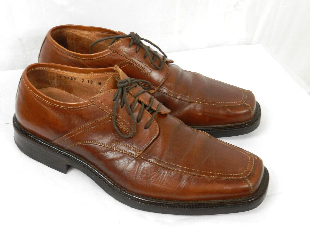 Johnston & Murphy Dress Shoes Mens 10 M Oxford Brown Leather  display picture 3