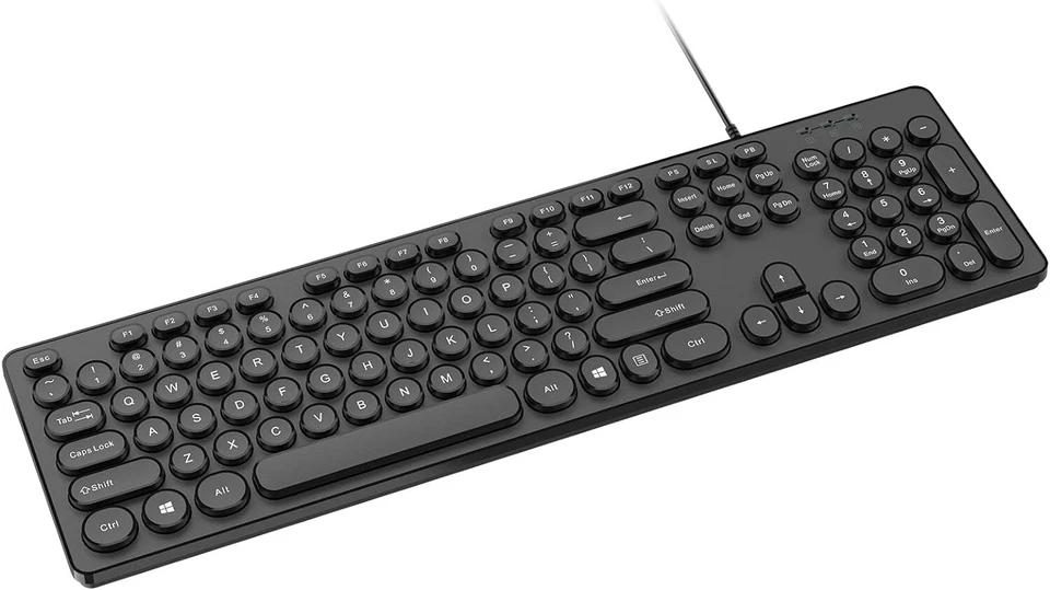 cimetech Wired USB Keyboard, Low-Profile Full Size Computer Keyboard - Image 2 of 4
