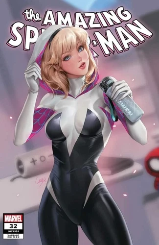 Amazing Spider-Man #32 2023 SDCC Lesley Li Trade Dress nm 9.4