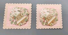Vintage Hallmark Package Decoration Pink Bells Wedding Lot Of 2 Made in the USA