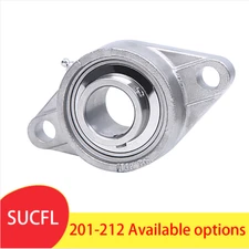 Stainless Steel Rhombic Pillow Block Bearing  Bolt Solid Base SUCFL 201 - 212
