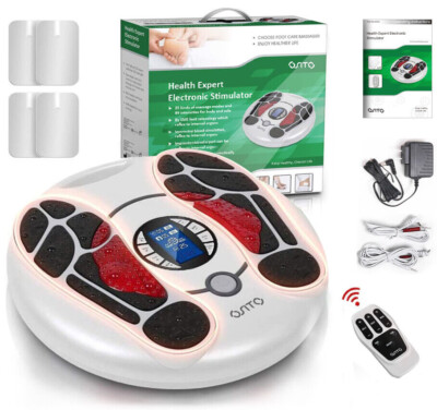 EMS Foot Massager Circulation Stimulator Pain Relief Machine for Neuropathy Feet
