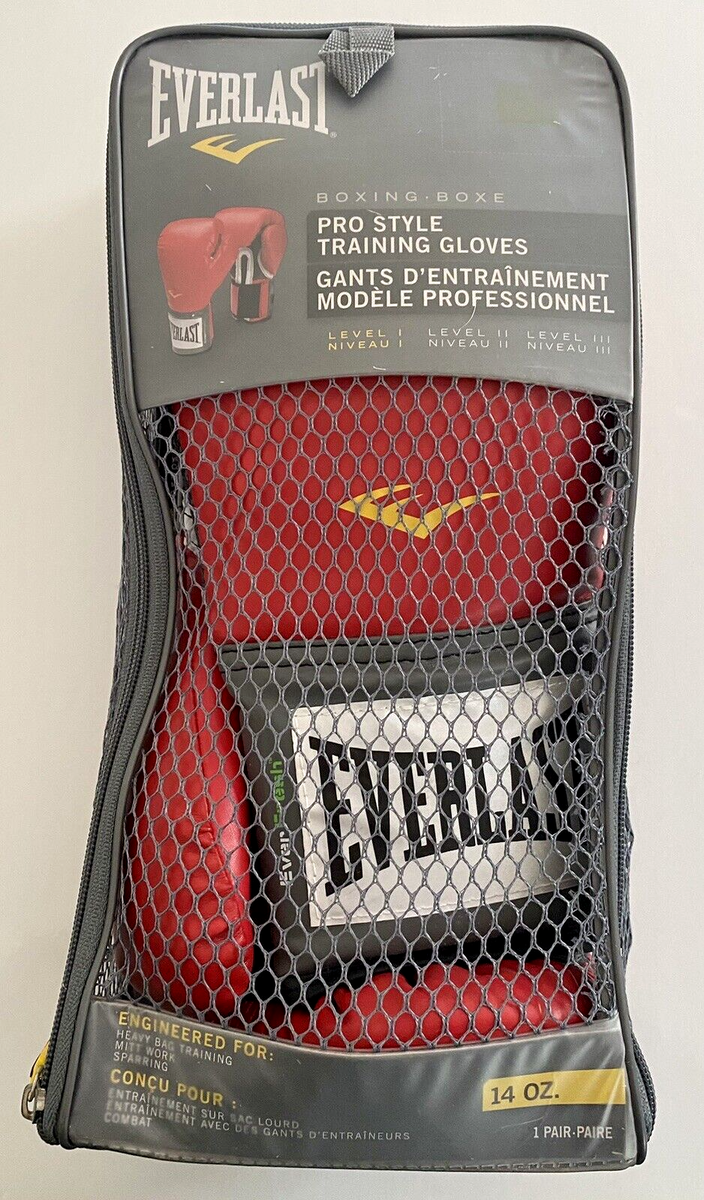 EVERLAST Boxing Pro Style Training Gloves 14 oz Model 2114 EVERLAST Boxing Pro Style Training Gloves 14 oz Model 2114