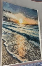 completed diamond painting finished