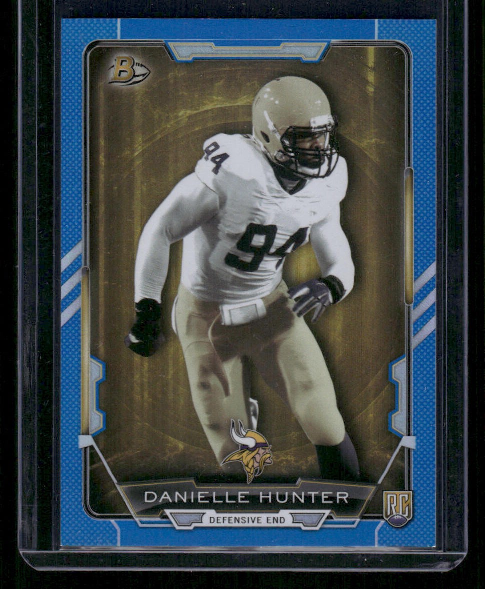 2015 Bowman #87 Danielle Hunter Rookies Blue #/499 Rookie Texans Vikings