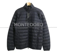 MONTEDORO Double Zip Padded Jacket Blouson Black M 46
