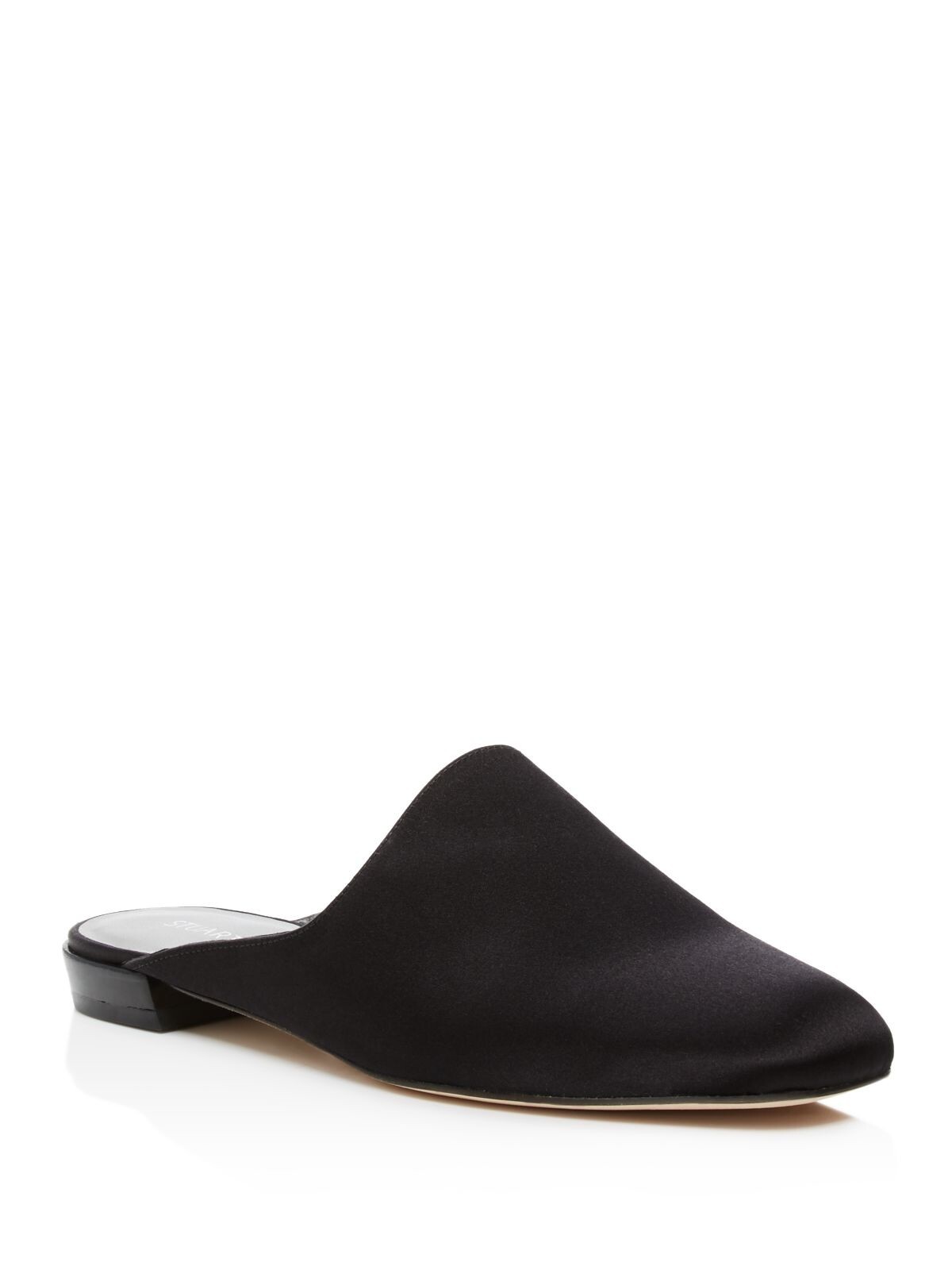 STUART WEITZMAN Womens Nay Antique Denim Black Denim Mulearky Slip On Mules 7 M