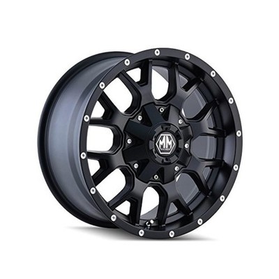 Mayhem Warrior 8015 Wheel with Matte Black Finish (17x9''/10x114.3mm)