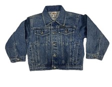 Kids Denim Harley Davidson Blue Jean Jacket Size 7 HD Coat Authentic