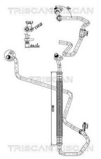 AC High Low Pressure Line Hose TRISCAN Fits CITROEN PEUGEOT 208 12-19 9814745180