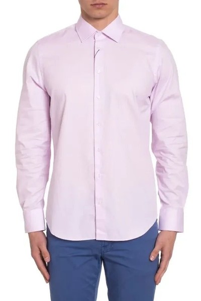 Men DKNY Shirt Pink Cotton 38 / M / 46 #BOGM