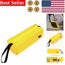 Yellow Solid Zipper Tool Bag Organizer, Small Pouch Tote, Wear Resistant, Gifts