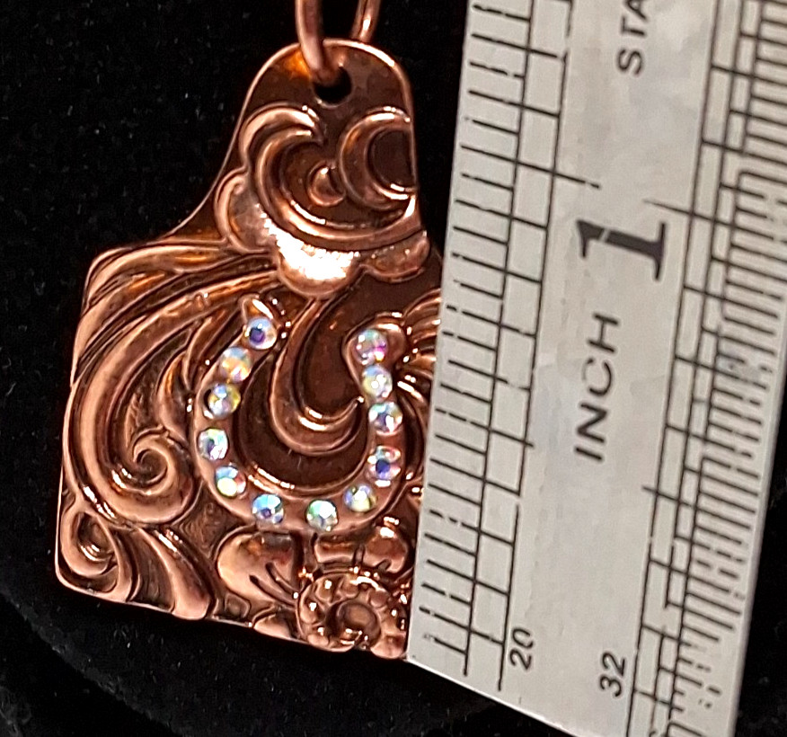 Solid 16 Inch  Copper Double Round Beaded Link Ch… - image 10