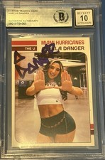 Abella Danger Signed Custom Trading Card Beckett Encapsulated Autograph Grade 10