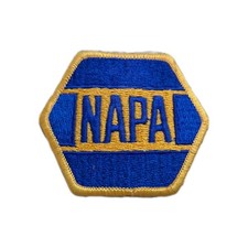 Vintage NAPA Auto Parts Patch Badge Crest Blue Gold