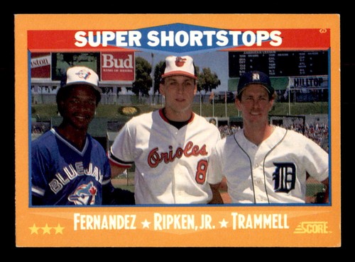 Super Shortstops [Fernandez, Ripken, Trammell] #651 1988 Score card