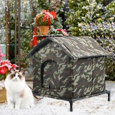 Cat House for Outdoor Cats Stray Cats Shelter,Windproof,Pet Tent Portable Sturdy