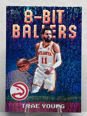 Trae Young 2025-26 Topps Basketball 8 Bit Ballers Holo Foil