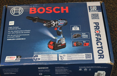 Bosch GSR18V-1330cb14 18V EC 1/2'' Drill/Driver Kit CORE18V (1) 8 Ah Batteries