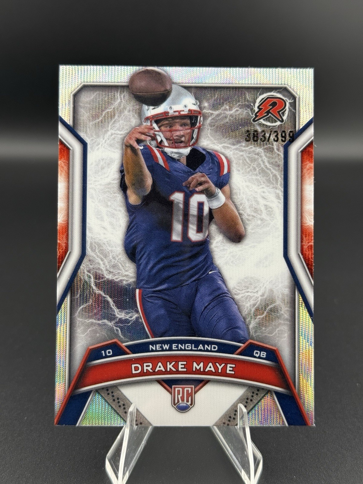 2024 Topps Resurgence - Rookies Drake Maye #164 Surge Refractor /399 (RC)