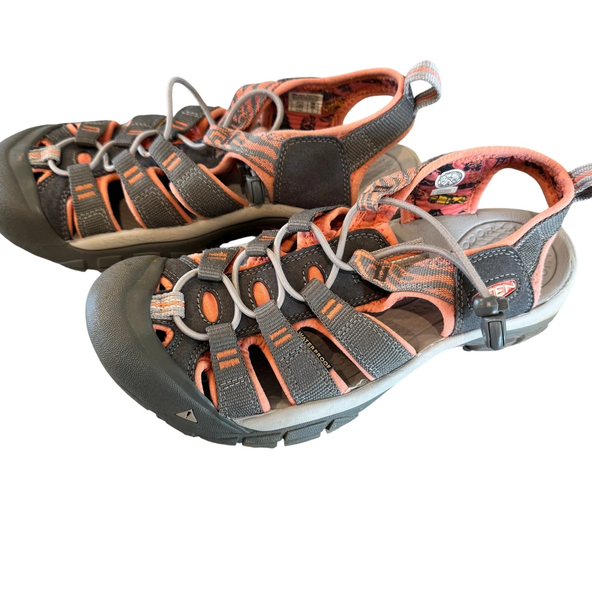 Keen Newport H2 Waterproof Closed Heel Hiking Sandal Orange Keen Newport H2 Sandals Washable Orange Big Kids Size 5  main image 2