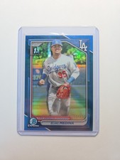 Elias Medina 2024 Bowman Chrome 1st Blue Refractor /150 Dodgers