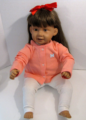 Pat Secrist Giggles 21'' Sandy Brown Hair Hard Vinyl Doll Cloth Body 1994