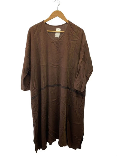 tamaki niime Long Sleeve Dress -- Cotton BRW