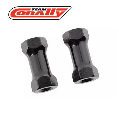 Team Corally C-00105-039 Black Chassis Post 12mm Aluminum (2) SSX-125 1/12