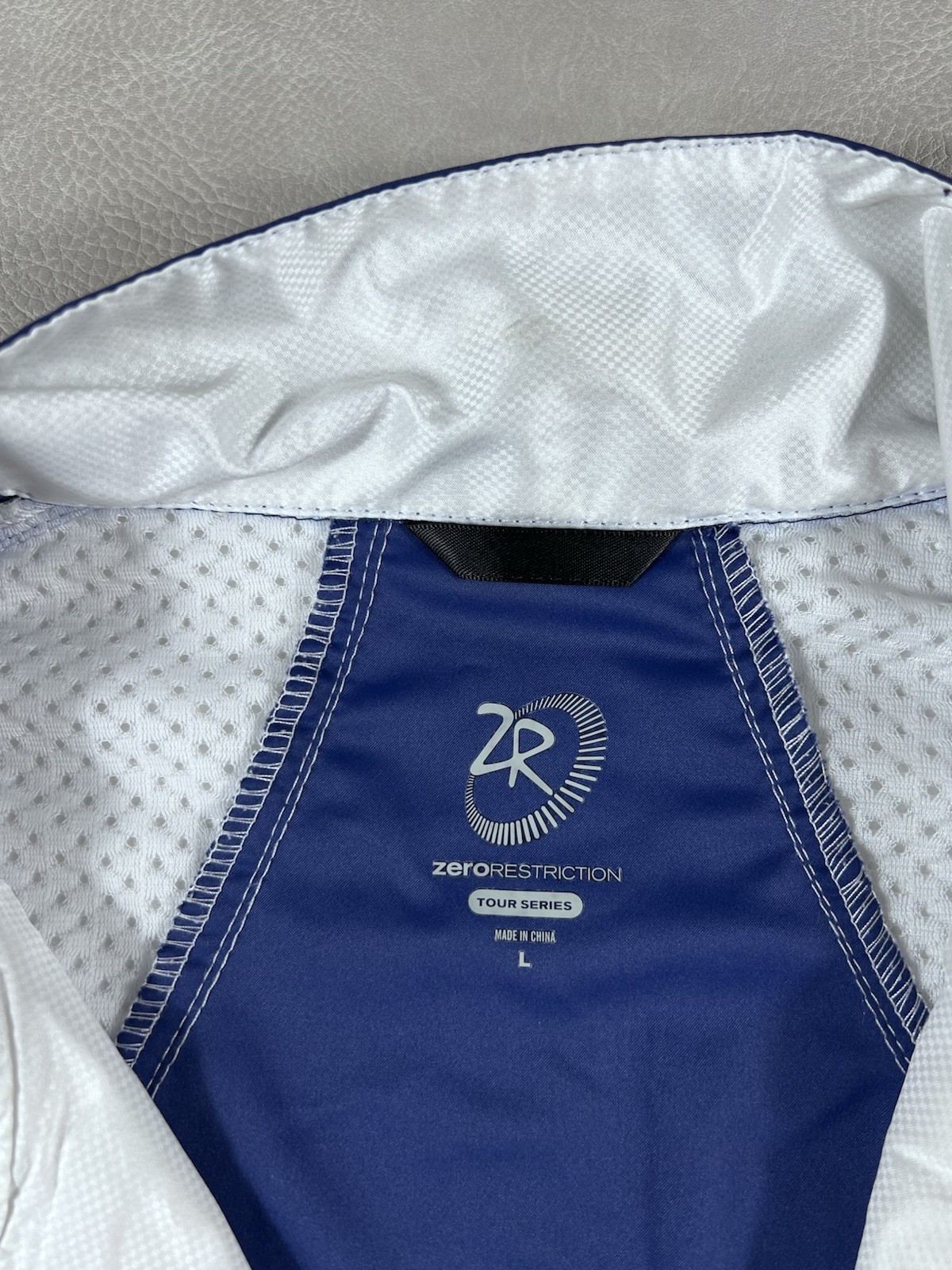 Zero Restriction Windbreaker Jacket Size Large Bl… - image 4