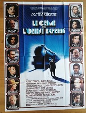 MURDER ON THE ORIENT EXPRESS agatha christie original LARGE french movie poster