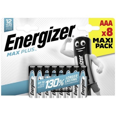8er Multipack Energizer Max Plus Micro (AAA)-Batterie Alkali-Mangan 1.5 V 8 St.