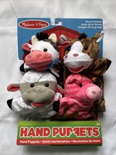 Melissa  Doug Farm Friends Hand Puppets Set of 4