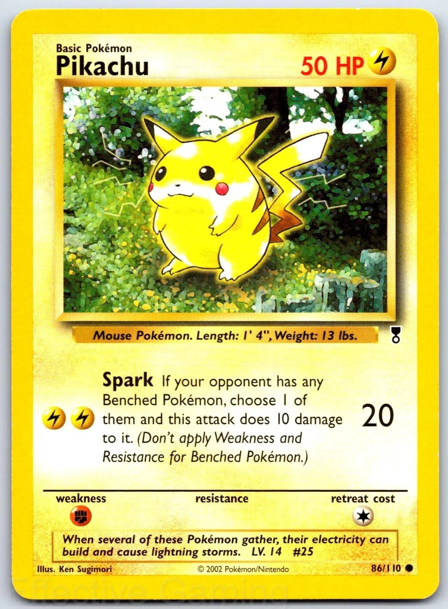 皮卡丘口袋妖怪TCG 传奇收藏个人收藏卡牌游戏卡| eBay