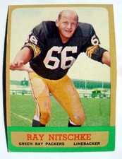 1963 Topps Ray Nitschke #96 RC Rookie Card EX/EX+