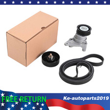 Drive Belt Tensioner Idler Pulley Kit Fit Chevrolet Silverado Gmc Sierra Hummer